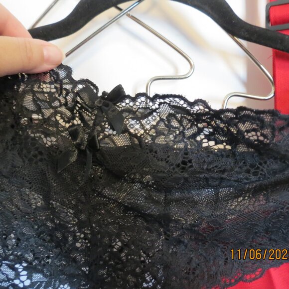 New with Tags Icollection 3X/4X Mercy Cheeky Lace and Pearl Boy Short Thong - Picture 5 of 6